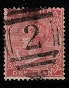 BERMUDA SG24 1886 1d CARMINE-ROSE USED