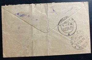 1935 Calcutta India First Demonstration Flight Airmail cover FFC To Bombay
