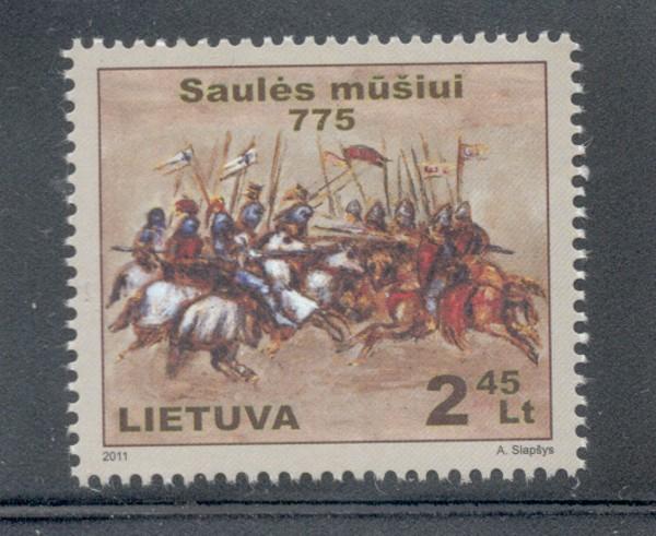 Lithuania Sc 951 2011 Battle of Saule stamp mint NH