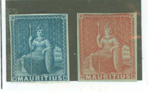 Mauritius #7-8 Unused Single (Complete Set)