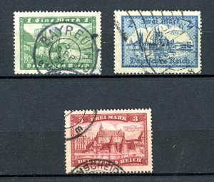 1924 Germany Scott #'s 337-39 Used Set - Castles