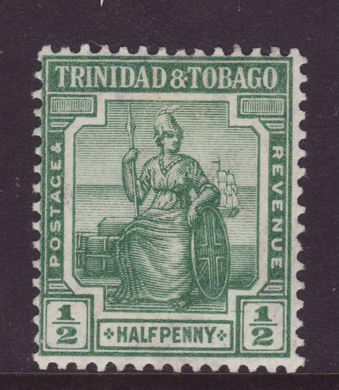1913 Trinidad ½d Wmk Mult Crown CA Mint