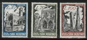 San Marino Scott 491-493 MNH** 1961 set