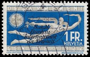 Switzerland 1932 Sc 3o37 BIT, SDN uvf Zu DIV 37