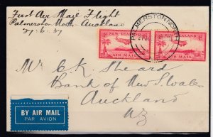 New Zealand Airmail 1937 Postal History BP8848