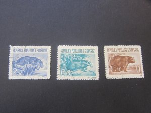 Albania 1961 Sc 589-91 set FU