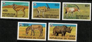 Chad #367-72 ex 370 MNH animals