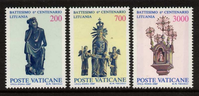 Vatican 785-7 MNH Art, Christianization Anniversaries