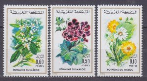 1975 Morocco 802-804 Flowers 2,10 €