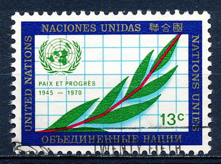 United Nations - New York #210 Single Used