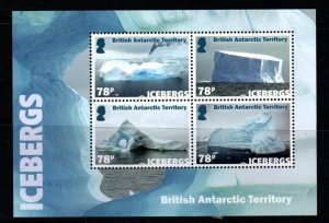 BRITISH ANTARCTIC TERR. SGMS784 2019 ICEBERGS MNH