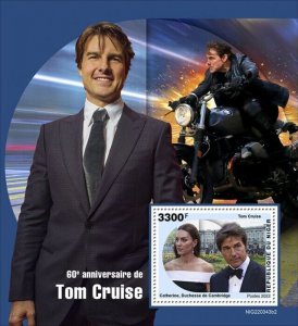 2022/08- NIGER - TOM CRUISE   II        1V    MNH **