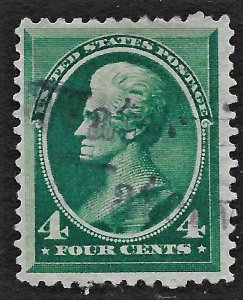 US 1883 Sc. 211 FVF used, tiny thin spot @ left, Cat. Val. $25.00