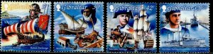 GIBRALTAR Sc#798-801 1999 Maritime Heritage Complete Set OG Mint Hinged