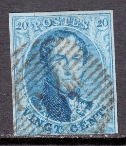 Belgium - Scott #11 - Used - 3 margins, pencil on reverse - SCV $9.00