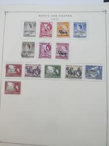 EDW1949SELL : KENYA U & T Very clean Mint & Used collection on pages. Cat $523.