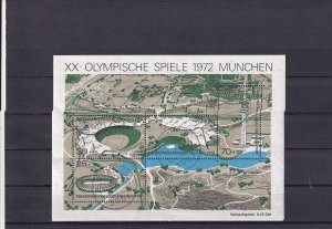 SA24c Germany 1972 Olympic Games Muenchen used Souvenir sheet