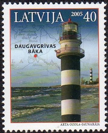 Latvia 626 - Mint-NH - 40s Daugavgrivas Lighthouse (2005) (cv $2.25)