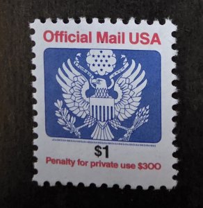 US Scott O151 Official Mail Stamp Mint Unused MNH $1 T20653