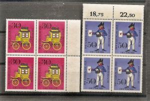 Germany  B416-17 MNH 1966 FIP Philetelic Meeting Blocks