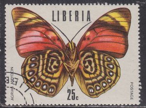 Liberia 687 Tropical Butterflies 1974