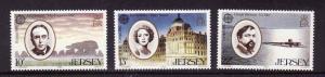 Jersey-Sc#353-5-unused NH set-Europa-Performing Arts-1985-