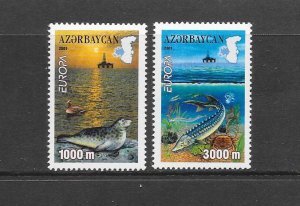 FISH -AZERBAIJAN #714-15 MNH