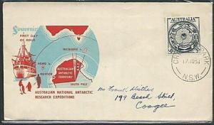 AUSTRALIA 1954 Antarctic Research commem FDC........................38294