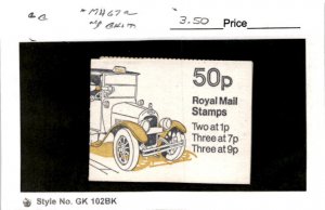 Great Britain, Postage Stamp, #MH67a Booklet Mint NH, 1970 Machins Queen (AB)