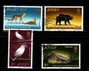 Jersey Sc 65-8 1972 Wildlife stamp set used