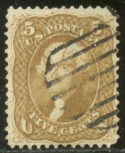 U.S. #67 Used SCARCE VF w/Cert - 5c Buff