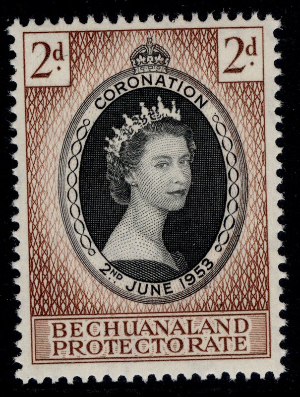 BECHUANALAND PROTECTORATE QEII SG142, 2d black & brown, NH MINT.