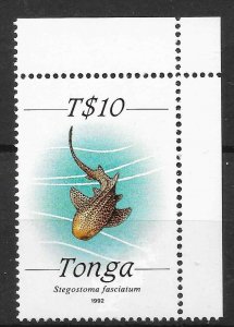 TONGA SG1234 1992 T$20 SHARK DEFINITIVE MNH