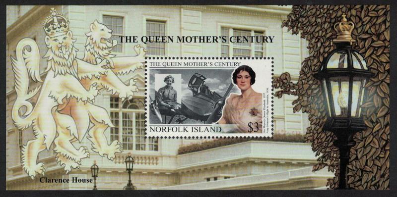 Norfolk 'Queen Elizabeth the Queen Mother's Century' MS SG#MS716 SC#692