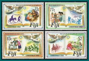 Fiji 1992 Christmas, MNH  #676-679,SG860-SG863