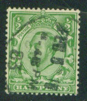 Great Britain Scott 158A KGV half p with 1912 watermark 32