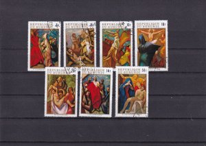 SA24a Burundi 1970 Easter  The Stations of the Cross Air Mail used stamps