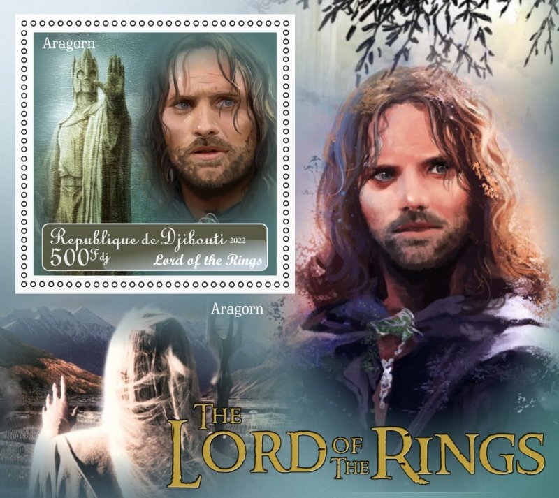 Stamps. Cinema. The Lord of the Rings 2022 year 6 sheets perforated MNH**