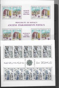 Monaco 1531a,1905a plus more 8 diff. M/S MNH vf, see desc. 2019 CV$182.00