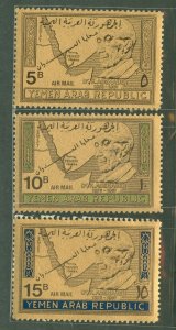 Yemen #C33Q-C33S Mint (NH) Single (Complete Set)