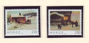 Norway Sc 831-2 1983 Christmas stamp set mint NH