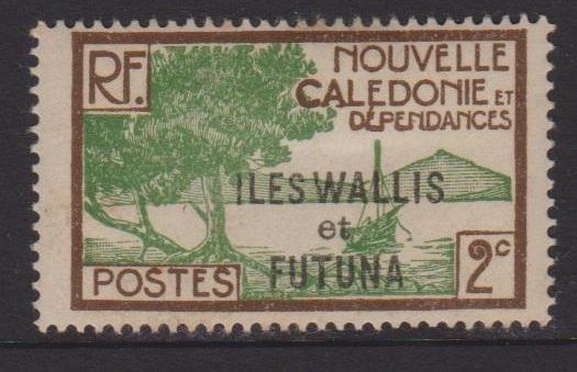 Wallis and Futuna Islands Sc#44 MH Tone Spots