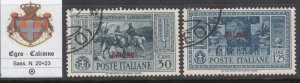 Egeo - Calimno n. 20+23 used very fine cv 120$