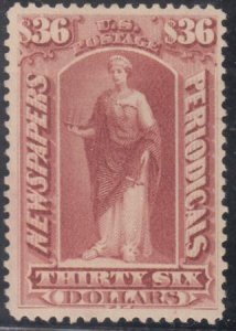 US PR77 Newspaper Mint LH VF-XF Light Horiz. Crease Near Top Visible On Rever...