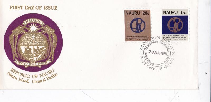 Nauru 1978 14th Assembly of Asian Parliamentarians Union Unadressed FDC