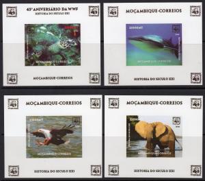 Mozambique 2006 WWF 45th Anniversary 4 SS Deluxe Imperforated MNH VF