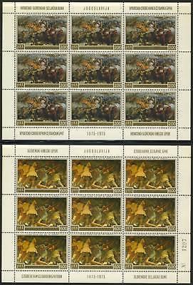 Yugoslavia 1126-7 Sheet MNH Military, Horses