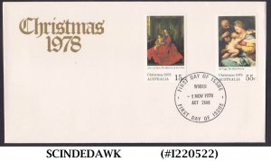 AUSTRALIA - 1978 CHRISTMAS - 2V - FDC