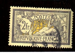 FRANCE 126 USED FVF SM CREASE PULLED CORNER PERF Cat $75