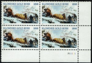 United States #3235 Plate Block MNH - Klondike Gold Rush (1998)